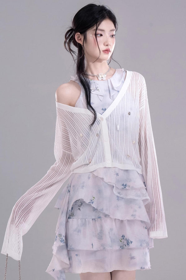 Ocean Knit Sweater Cardigan