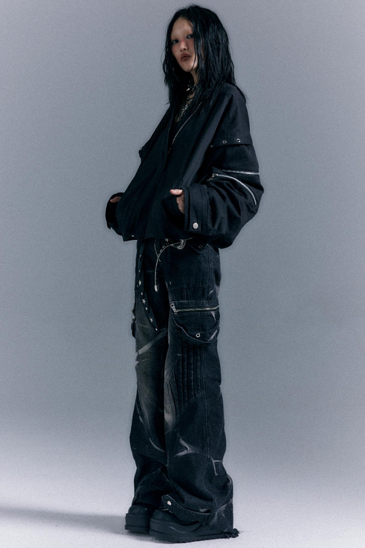 Vintage Oversized Bomber Jacket