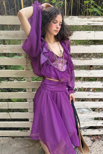 Ruffle Skeleton Skirt Set-Up