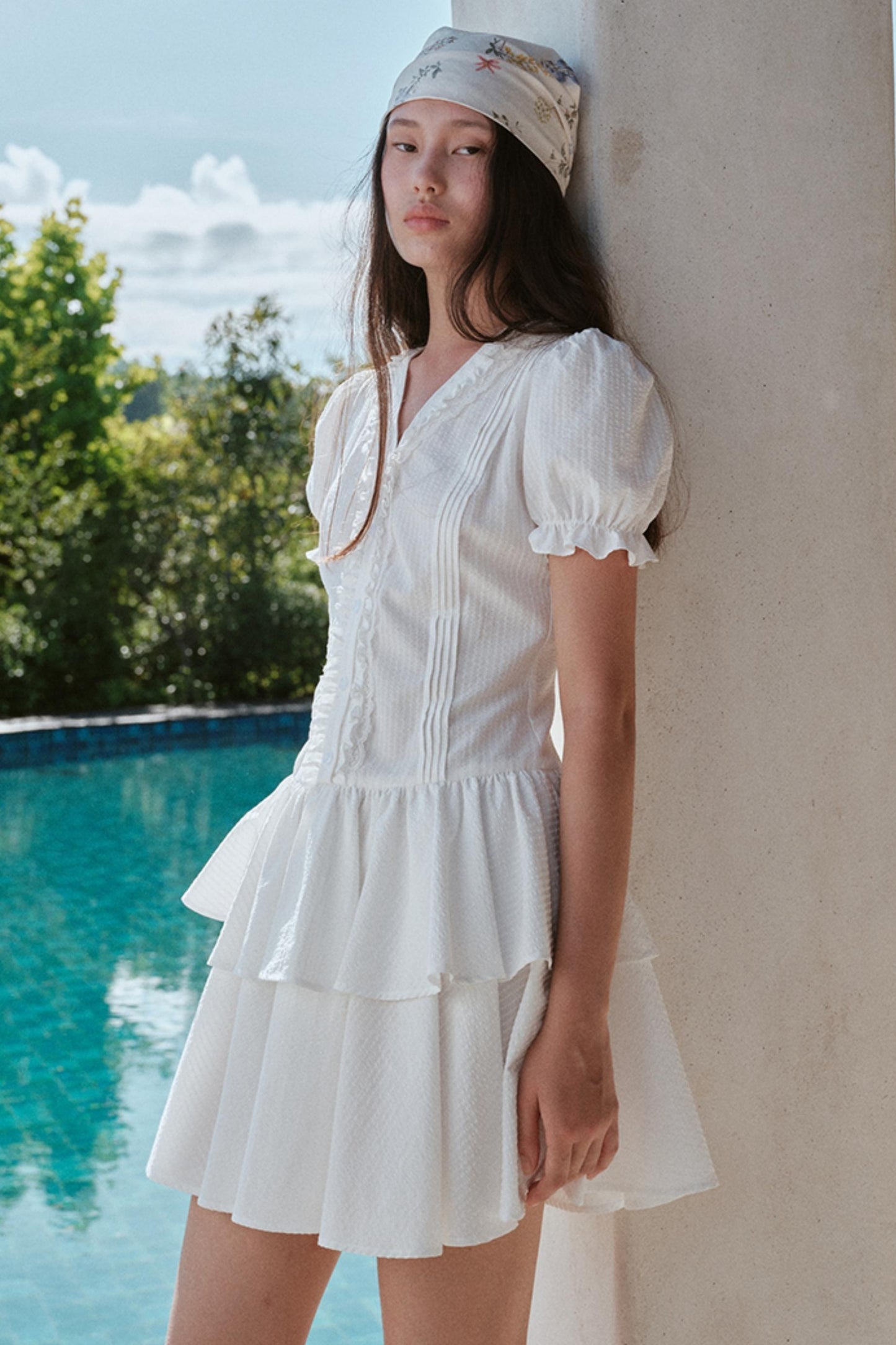 Blue Hour V-neck Dress