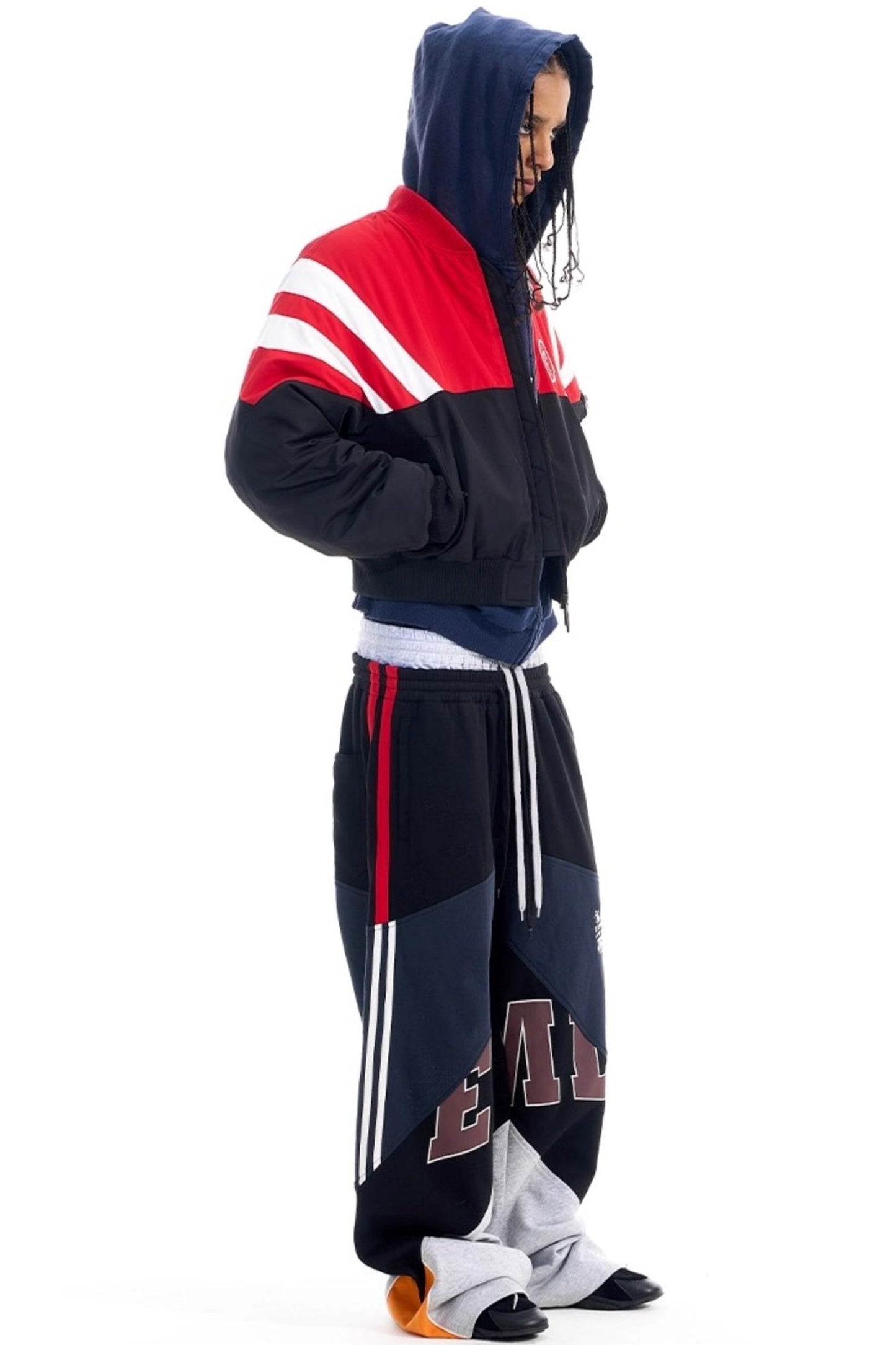 Contrast Cotton Bomber Jacket