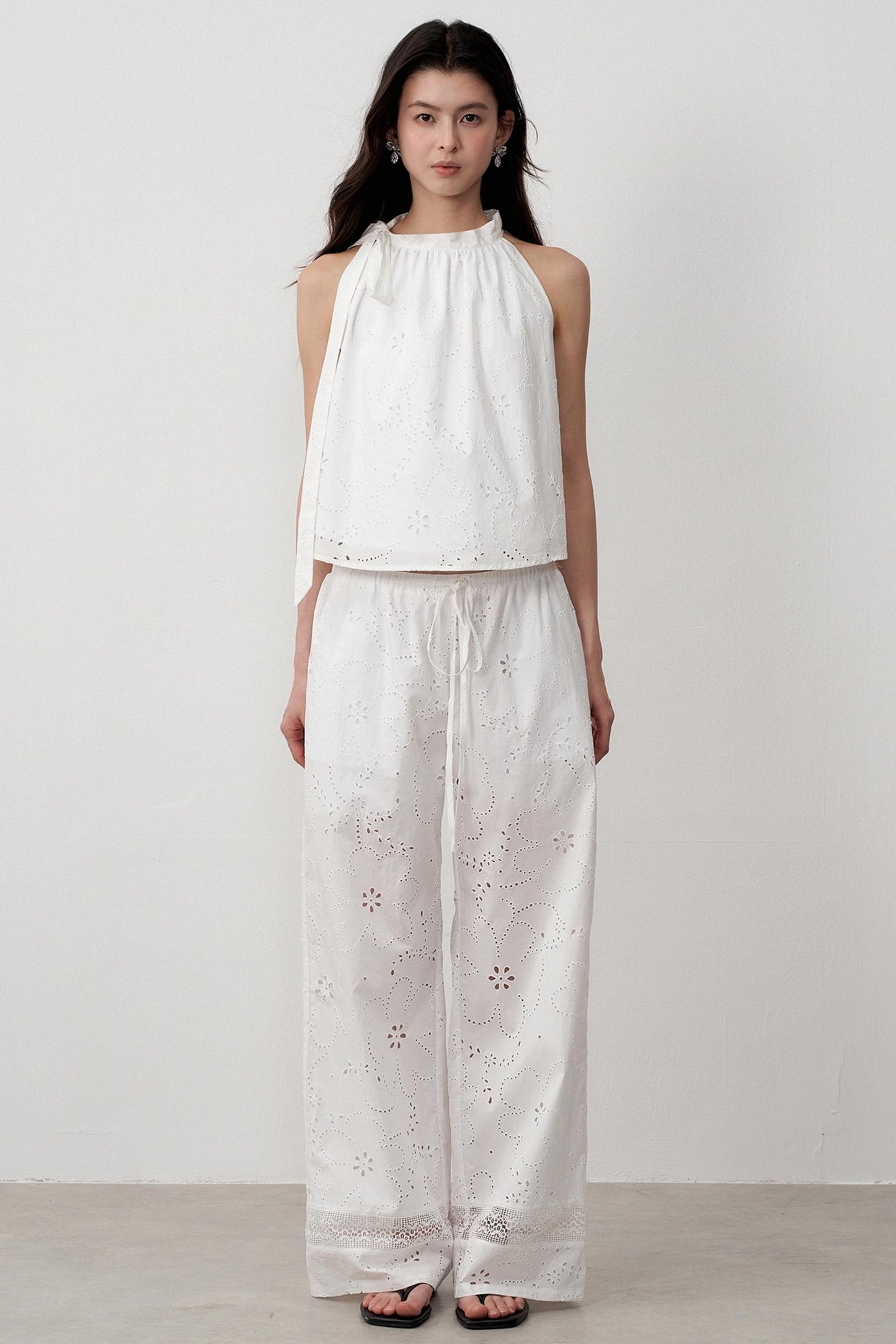 Resort Cut-Out Jacquard Camisole