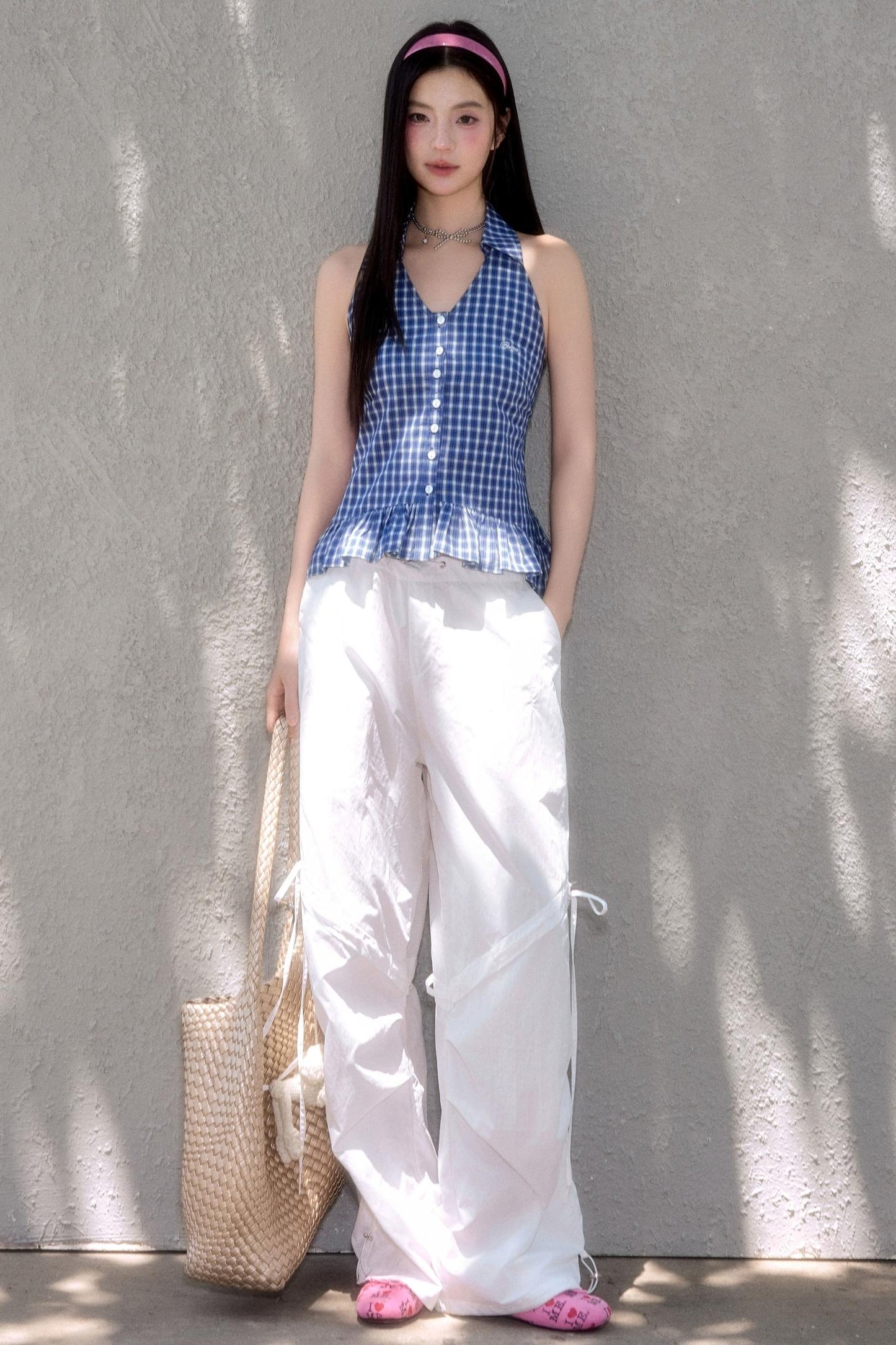 Chic Plaid Lace Vest