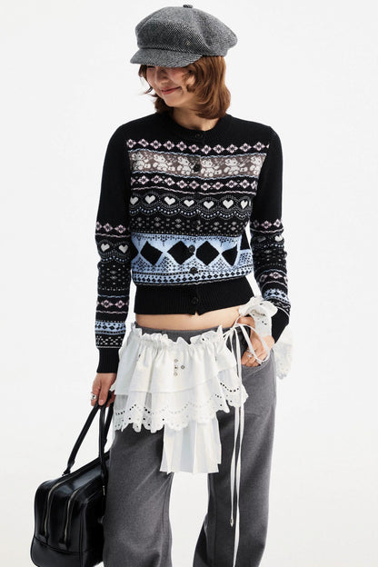 Lace Asymmetric Belt Accessory