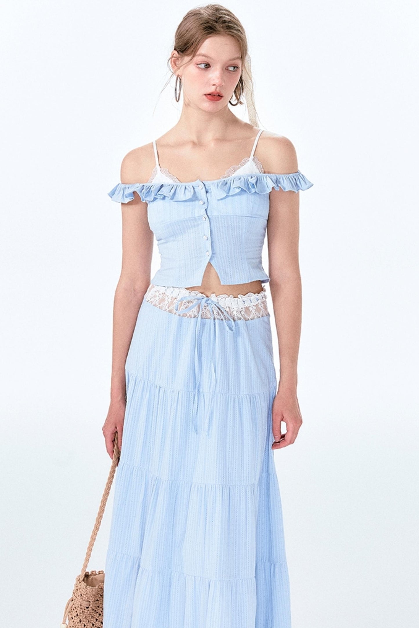 Lace Bustier Ensemble Set-Up