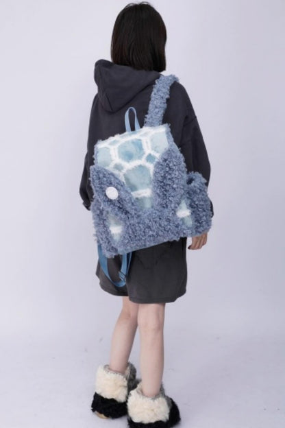 Furry Rabbit Ear Backpack