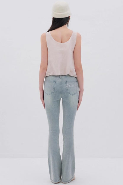 Sunshine Washed Bootcut Jeans