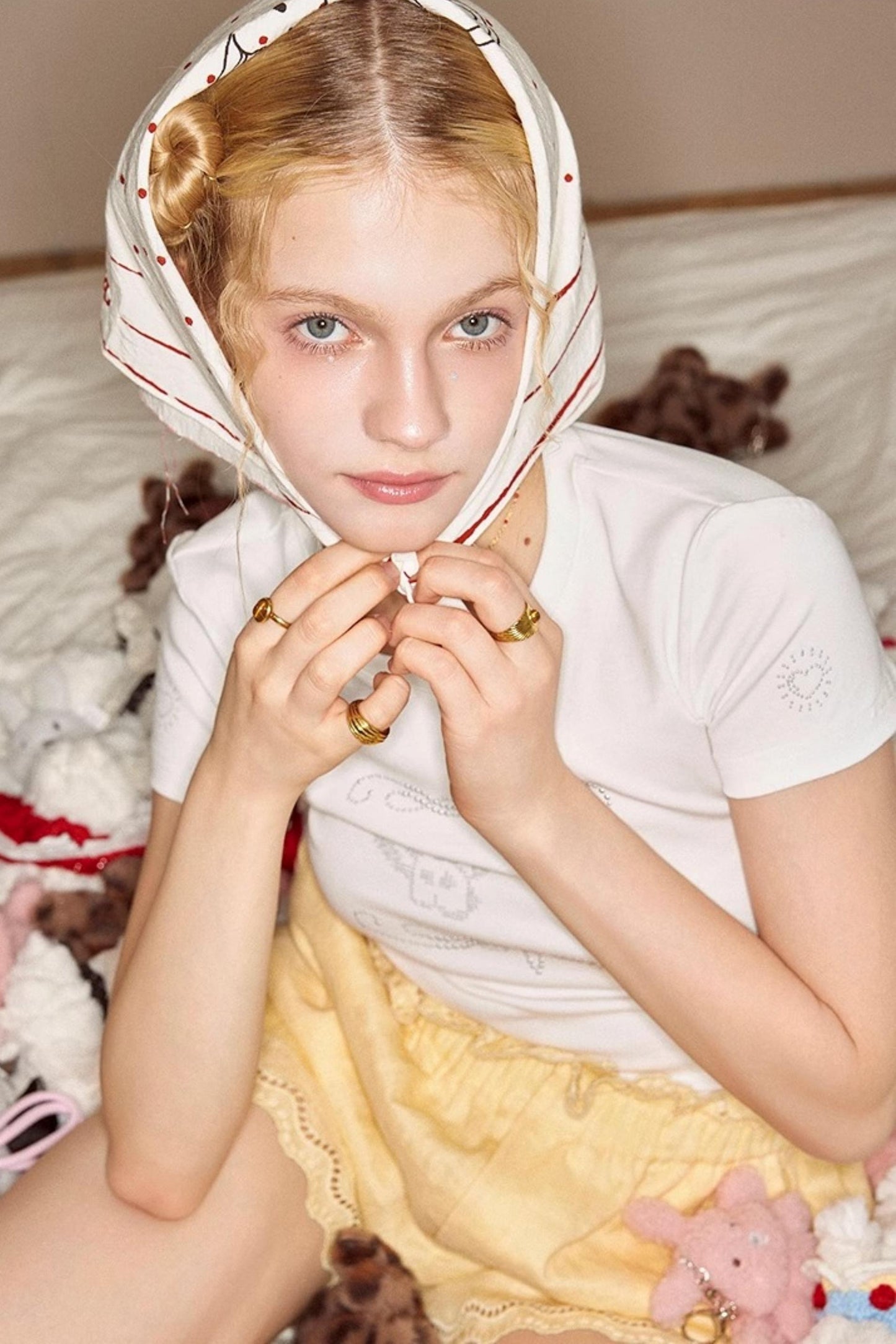 White Angel Studded Tee