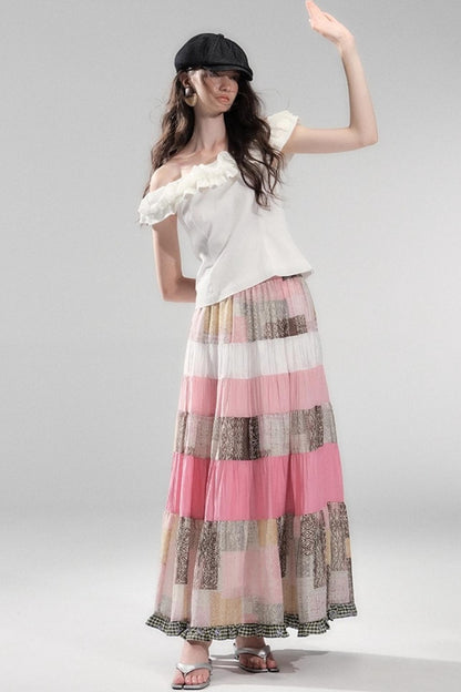 Begonia Ruffle One-Shoulder Top