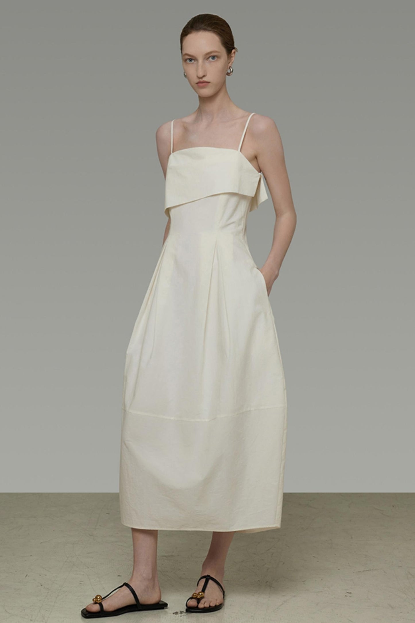 Flipped Neckline Dress