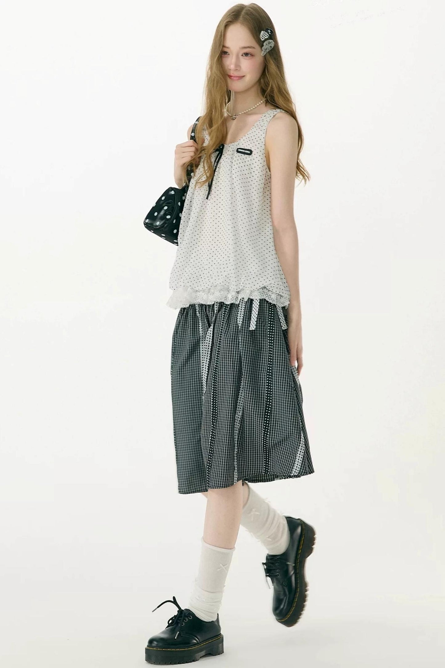 Sea Salt Polka Dot Lace Camisole