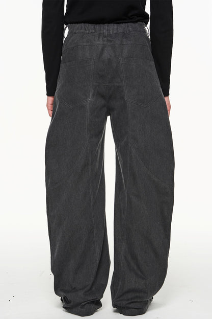 Cotton Loose Cargo Trousers