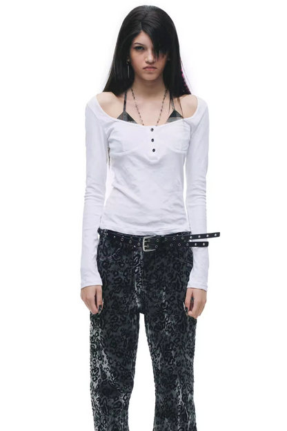 Millennium Mud-Dyed Long-Sleeve Top