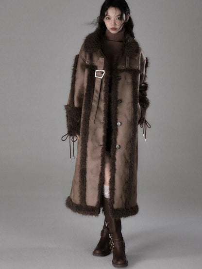 Long lamb thick coat