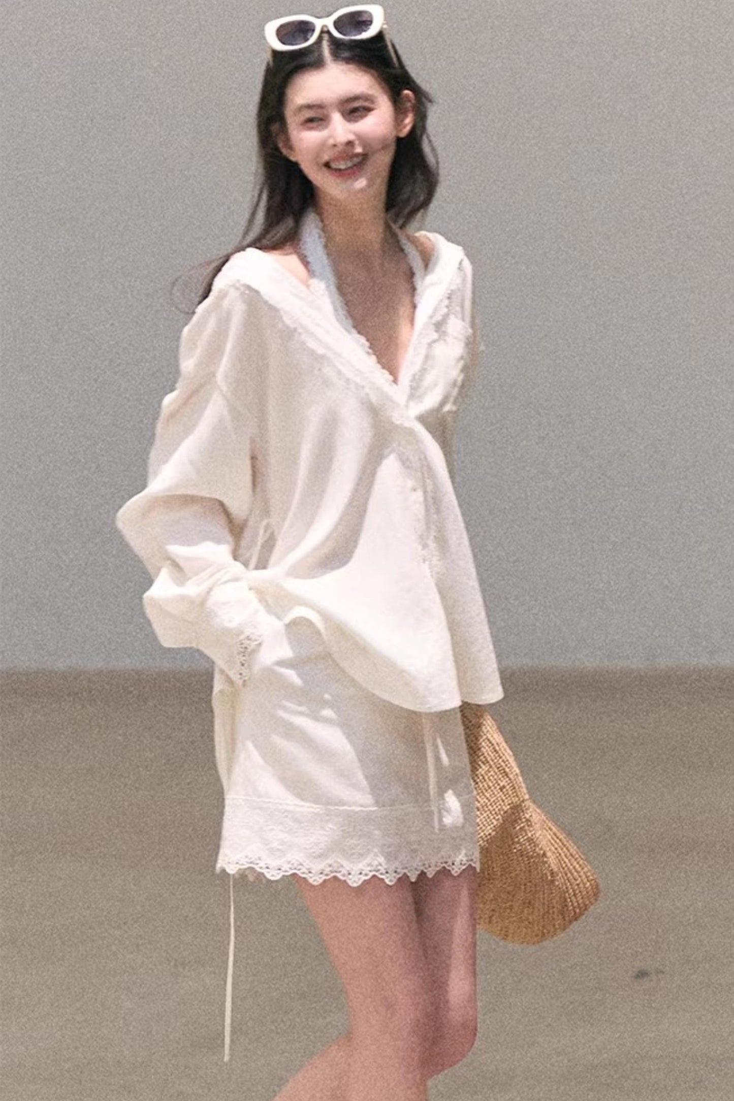 Lace-Trimmed Halter Neck Camisole