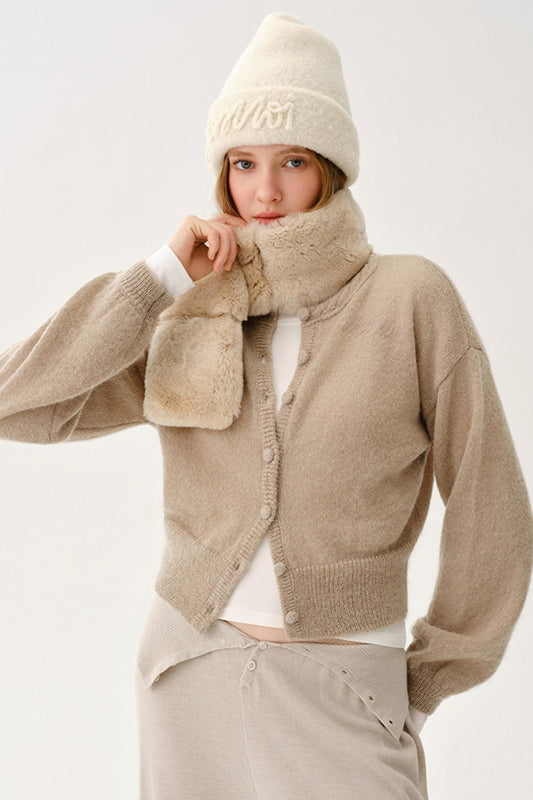 Alpaca Wool Embroidered Cardigan