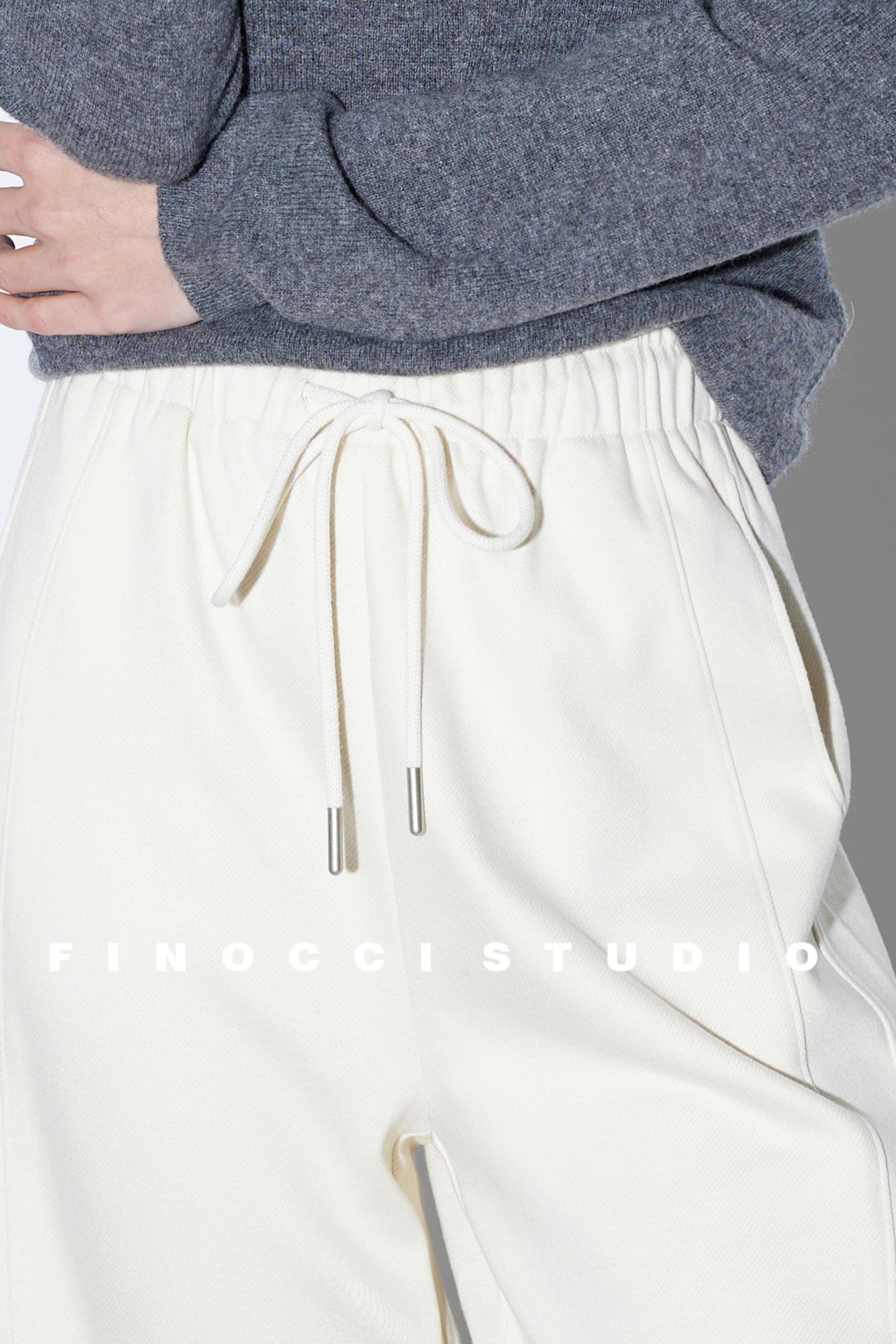 Mulberry Silk High-Waisted Trousers