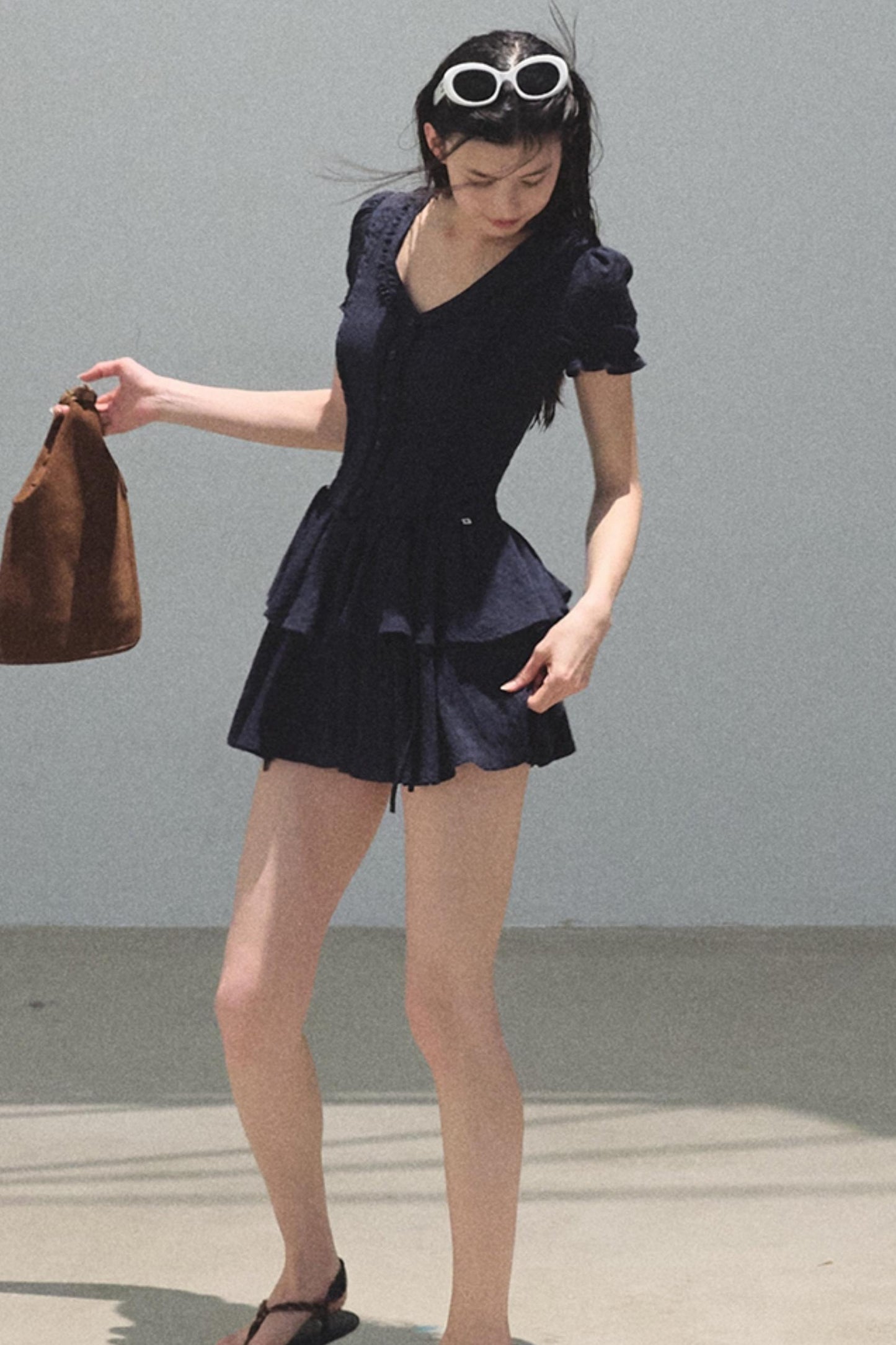 Blue Hour V-neck Dress