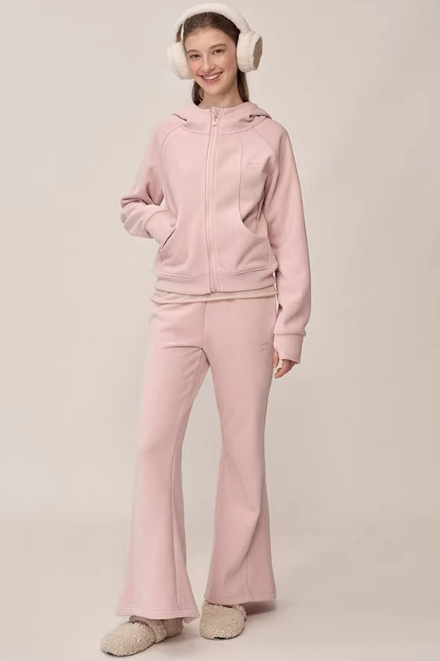 Double-Sided Fleece Hooded Jacket Set-Up