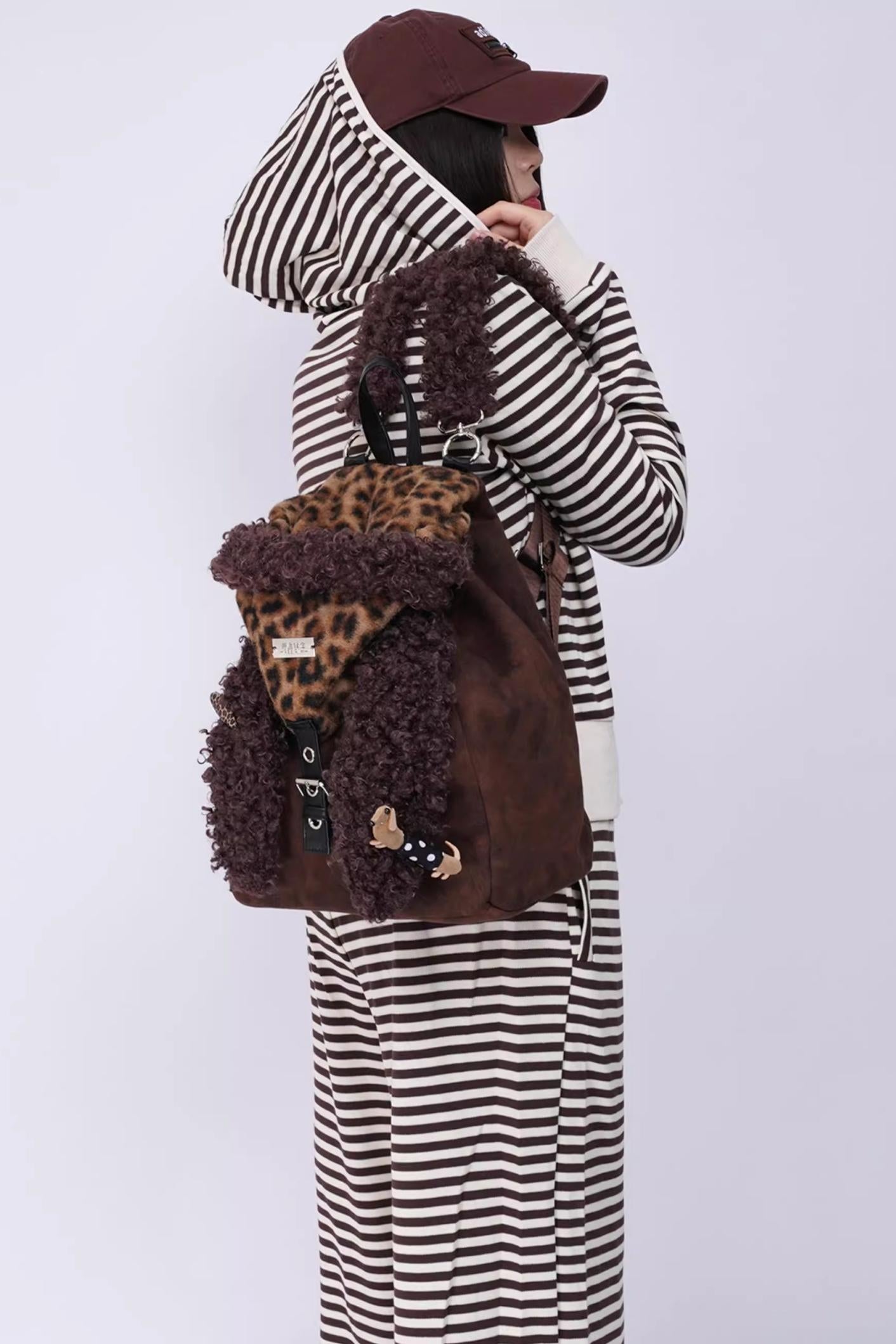 Ear Furry Crossbody Bag