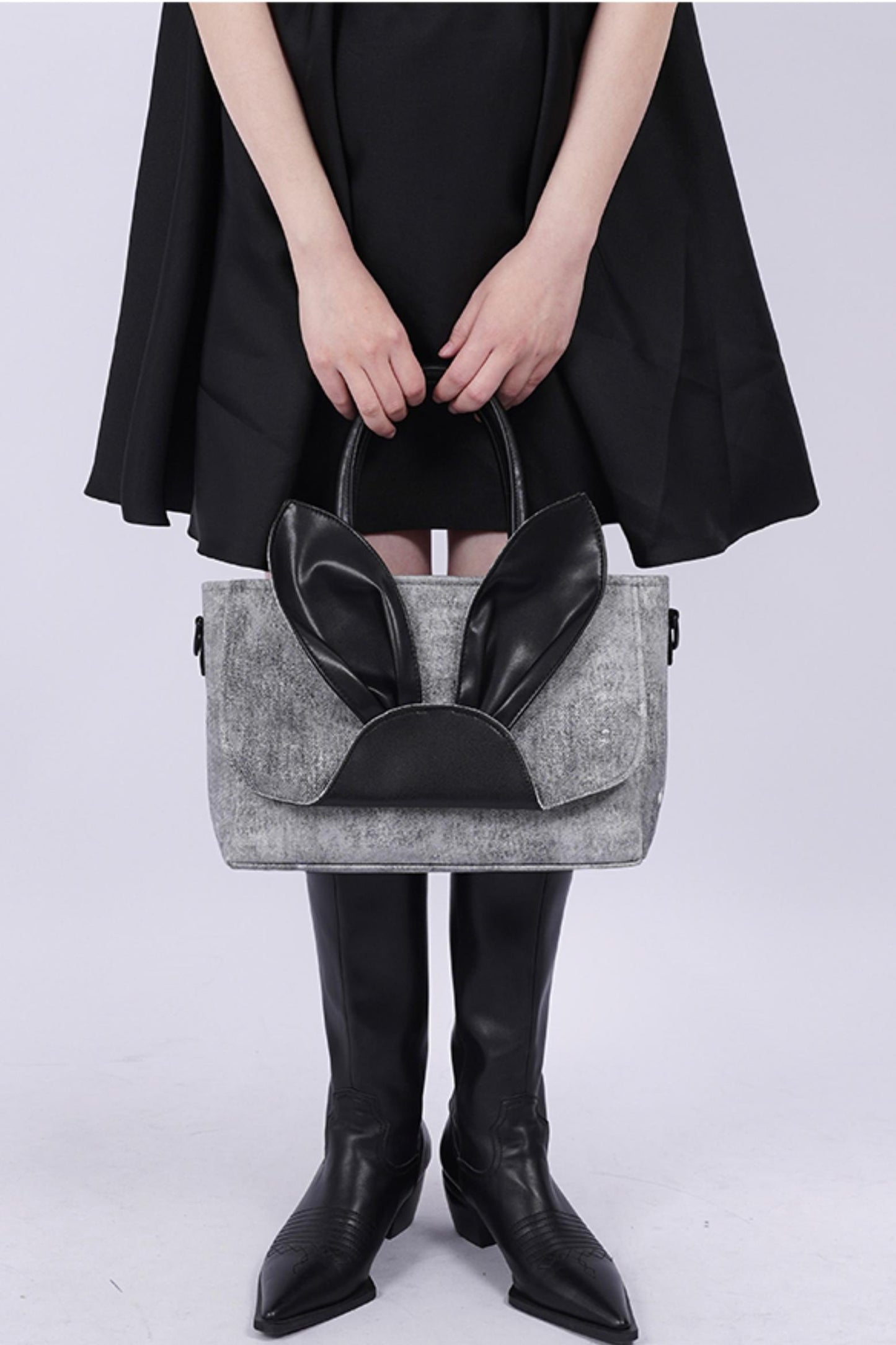 Denim Rabbit Tote Bag