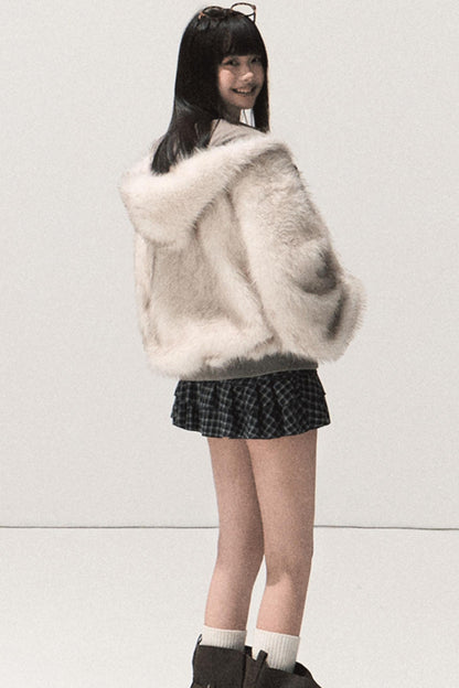 Shrine Plaid Woolen A-Line Skirt