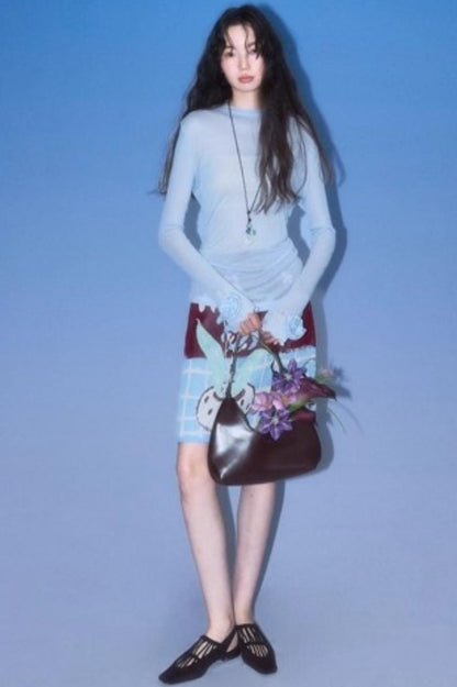 Original Lily Jacquard Tencel Vest Skirt Set-Up