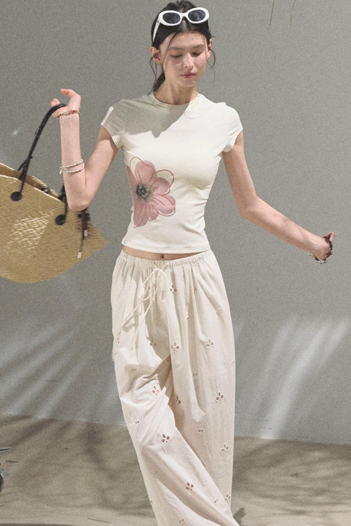 Begonia Bloom Slim Fit T-Shirt