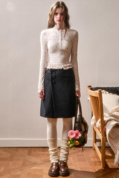 Fluffy Woolen Warm Skirt