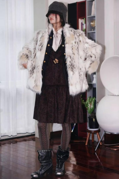 Vintage Suede Sleeveless Dress