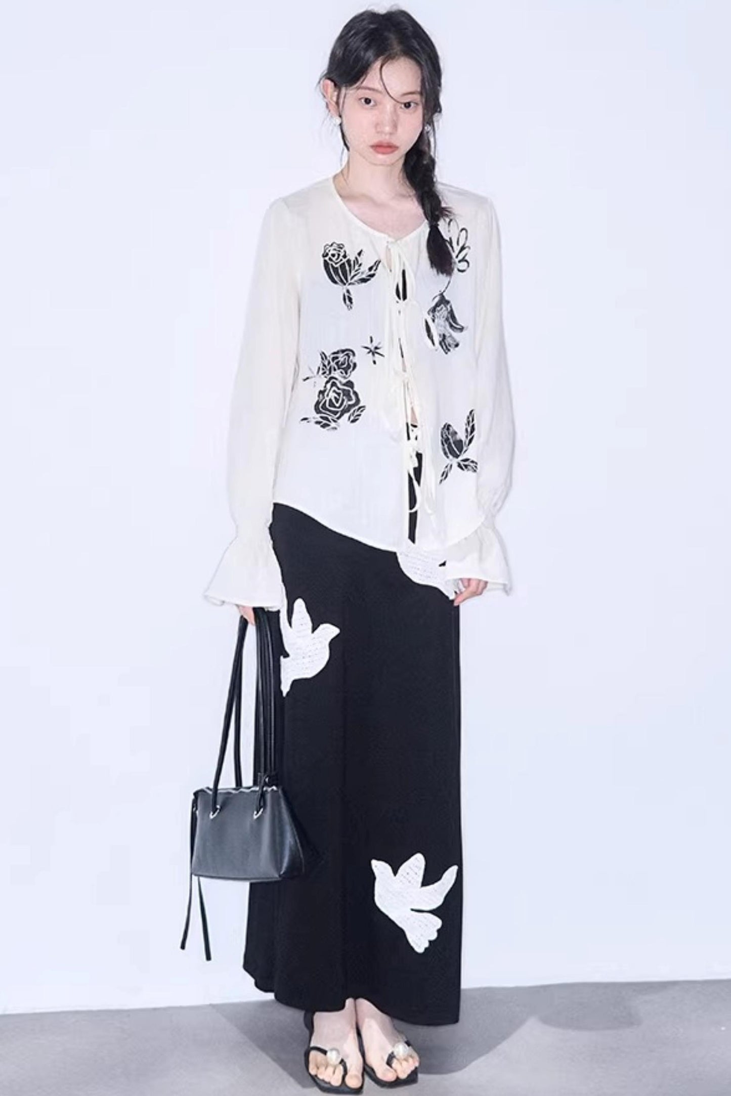 Bird and Rose Linen Blouse