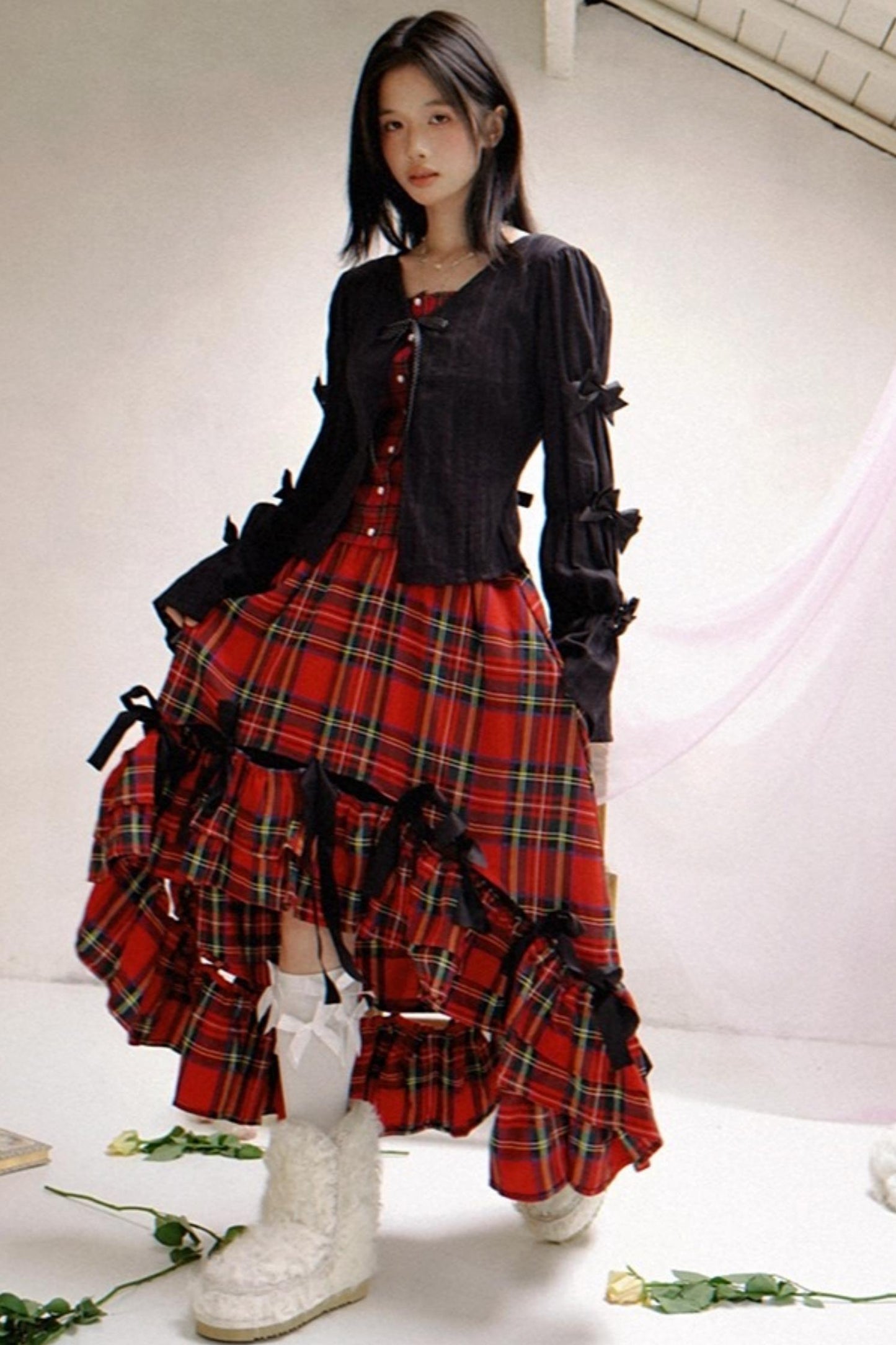 Happy Birthday Polka Dot Red Checkered Shirt