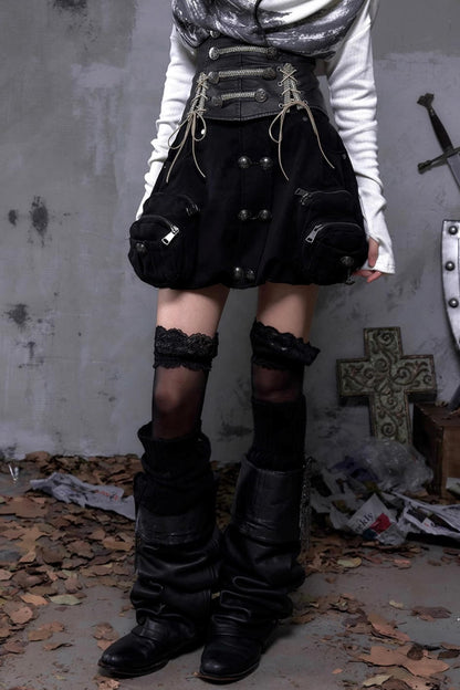 Court Street Leather Skirt