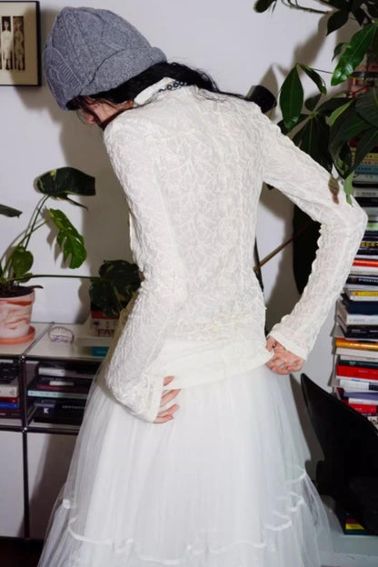 Split Knitted Base Layer Top