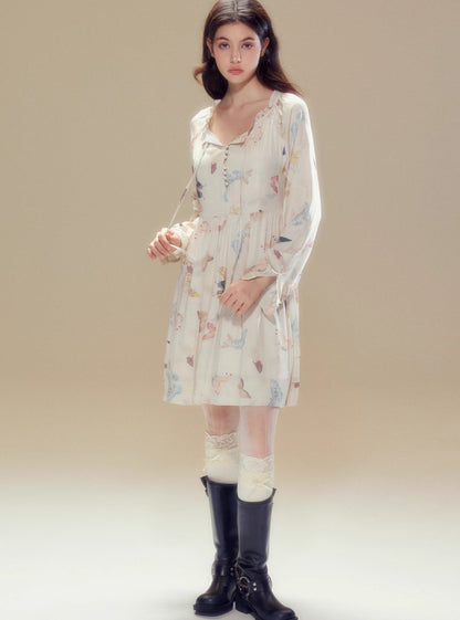 Long sleeve French dress