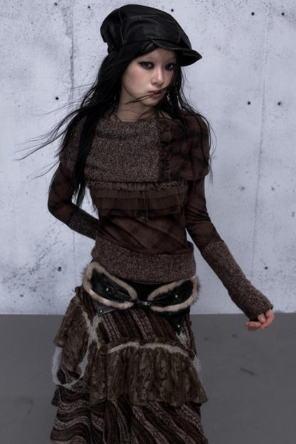 Vintage Retro Wool Knit Sweater