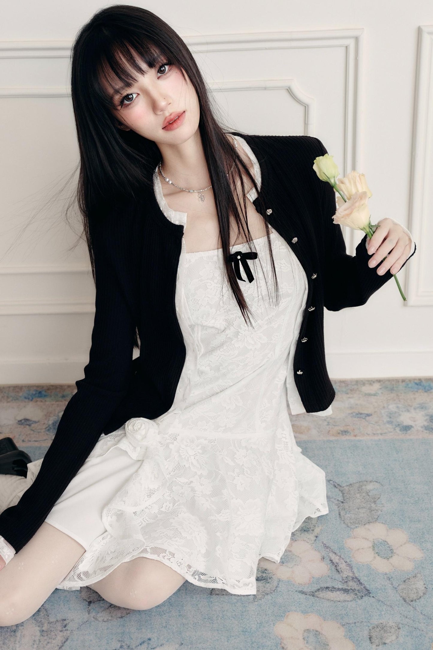 Moon Lace Slip Dress