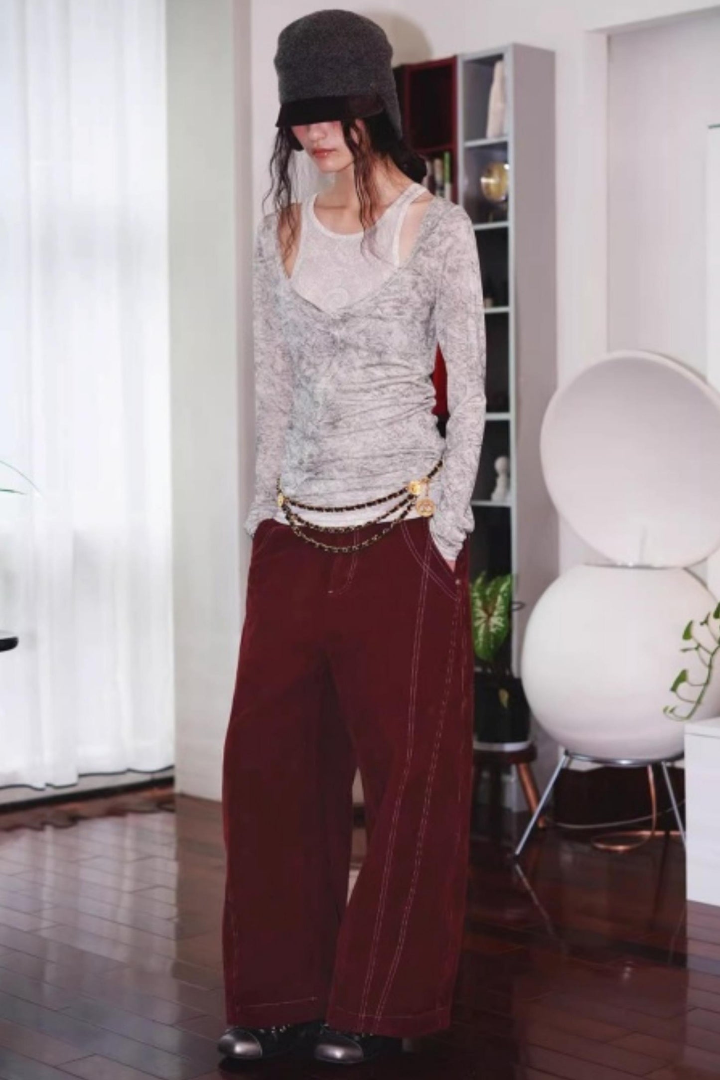 Vintage Acetate Knitted Top