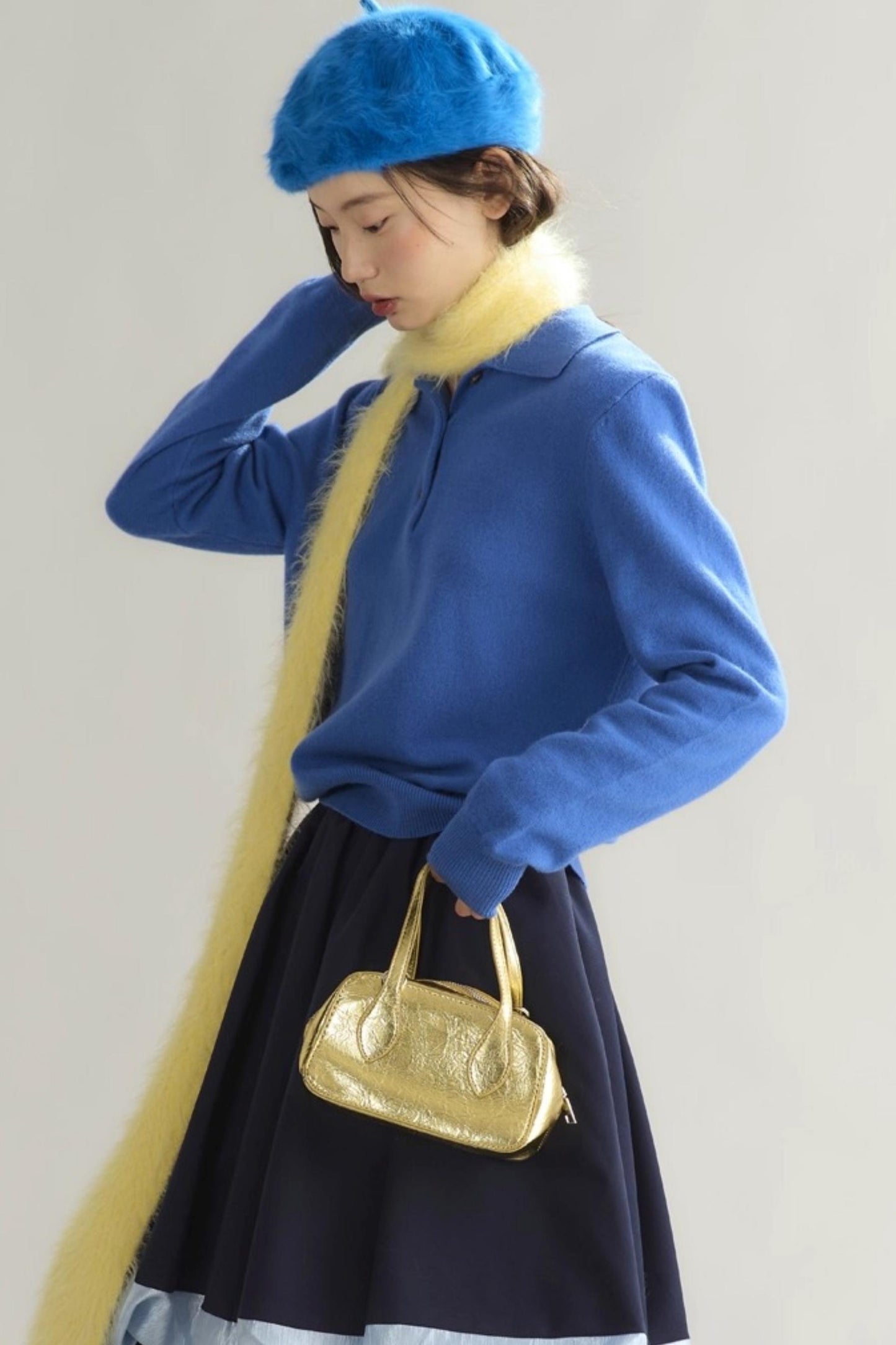 Niche Wool Polo Sweater