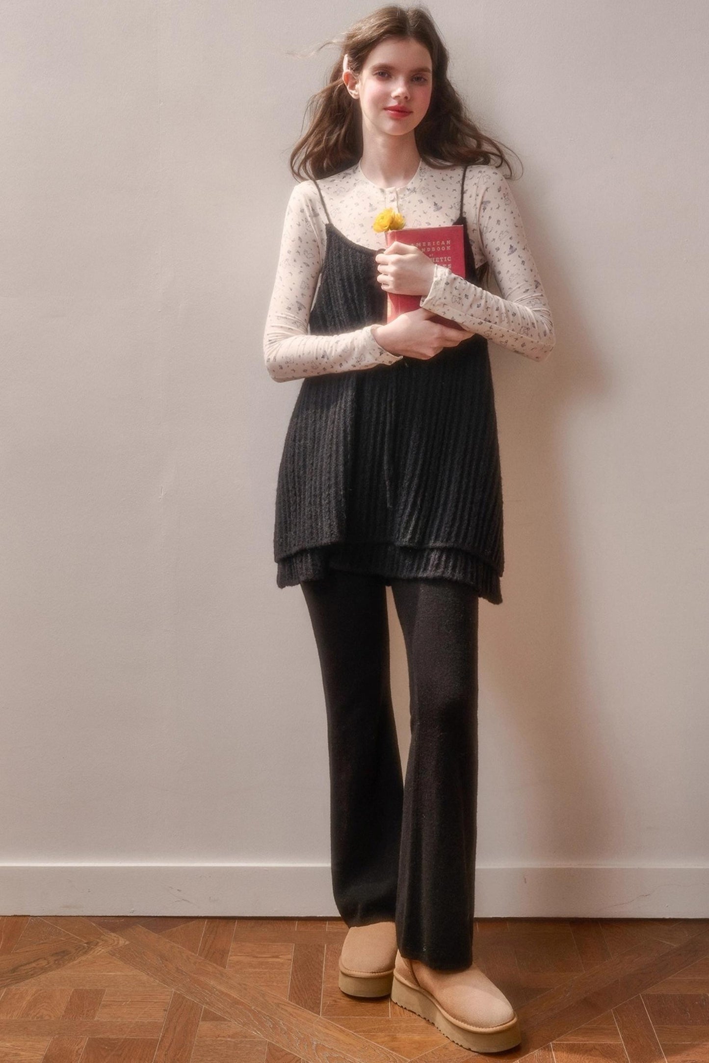 Soft Gemstone Wool Pants Set-Up