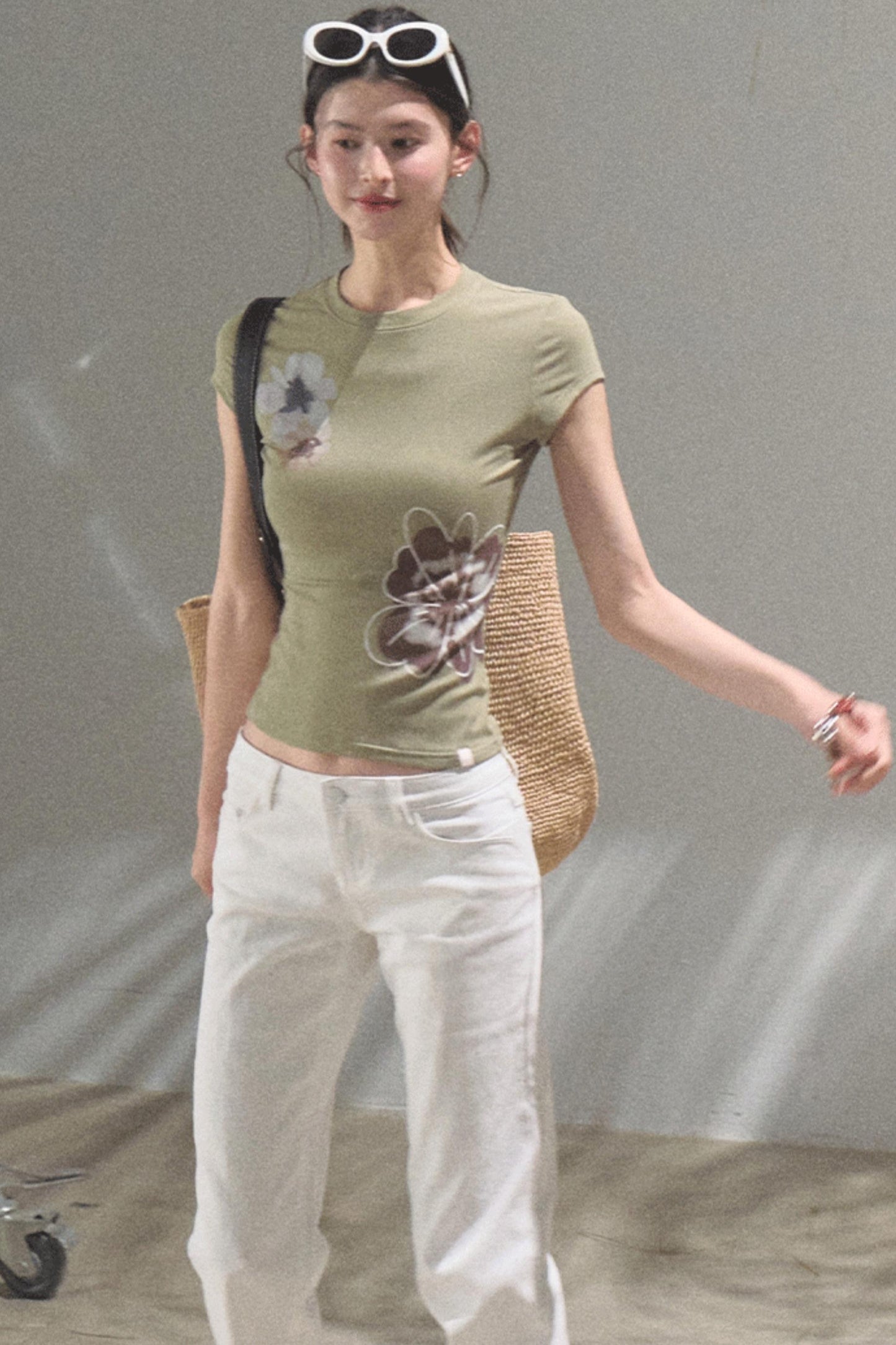 Begonia Bloom Slim Fit T-Shirt