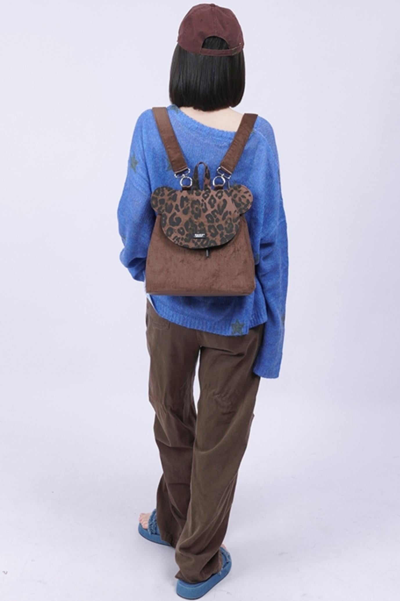 Patchwork Bear Crossbody Bag