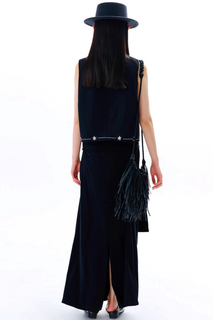 Bright Star Vintage Bird Embroidery Wool Jacket Set-Up