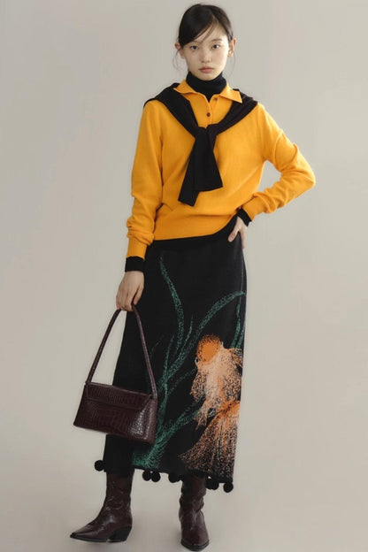 Niche Wool Polo Sweater