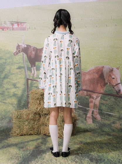 Bread Collar Dress