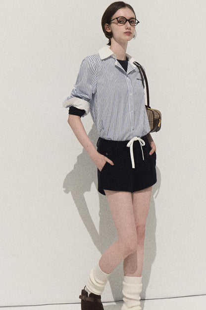 Night Pine Wool Shorts