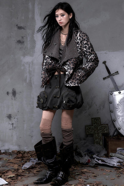 Court Street Leather Skirt