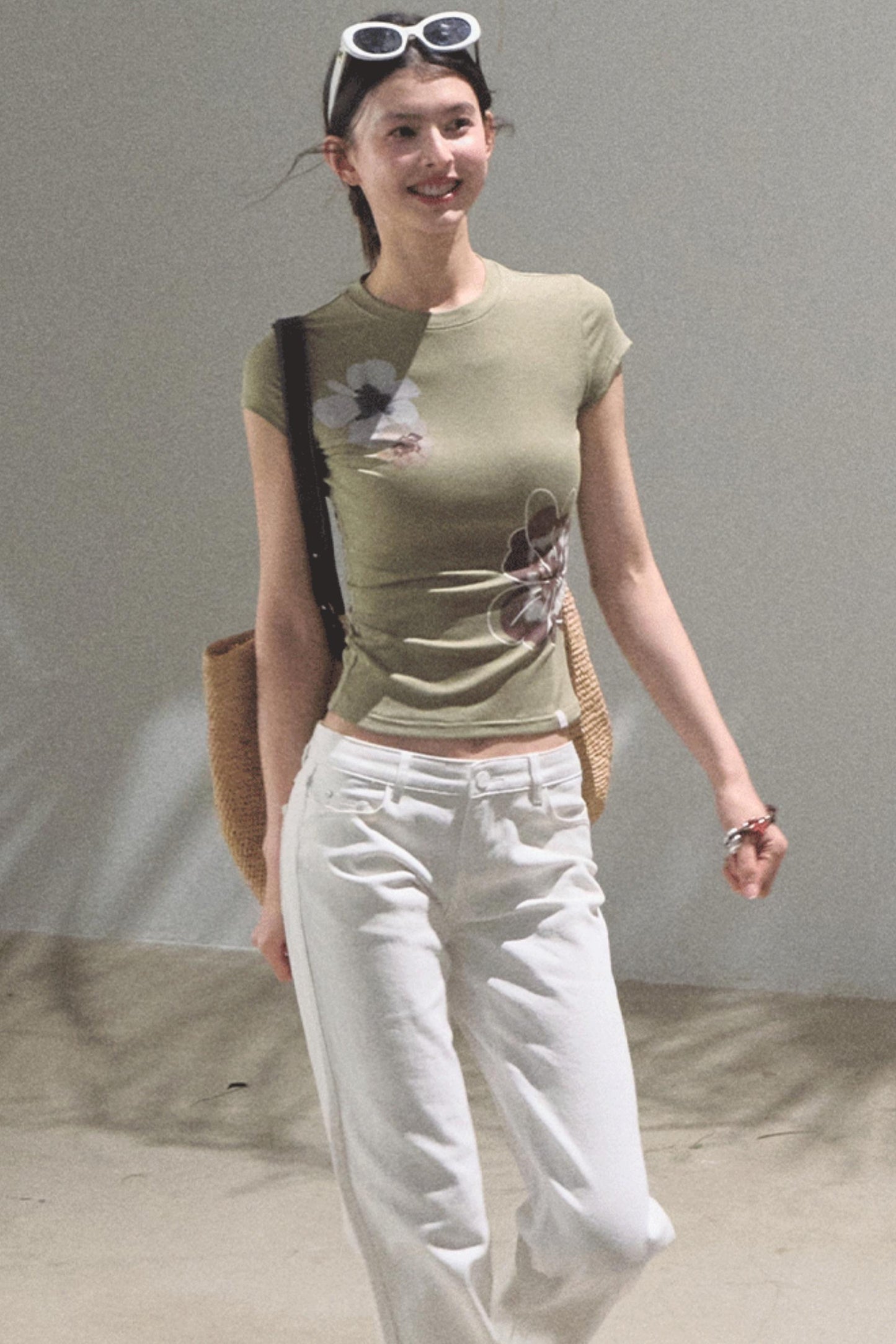 Begonia Bloom Slim Fit T-Shirt