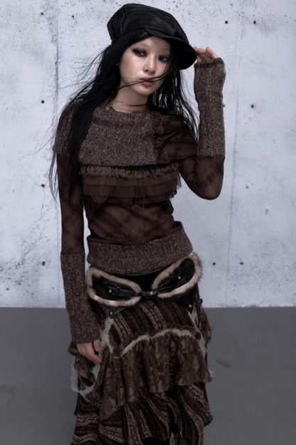 Vintage Retro Wool Knit Sweater