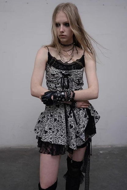 Heart Lace Camisole Dress